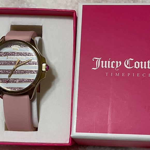 Juicy Couture NWT Pink, White, and Gold Watch main image 4
